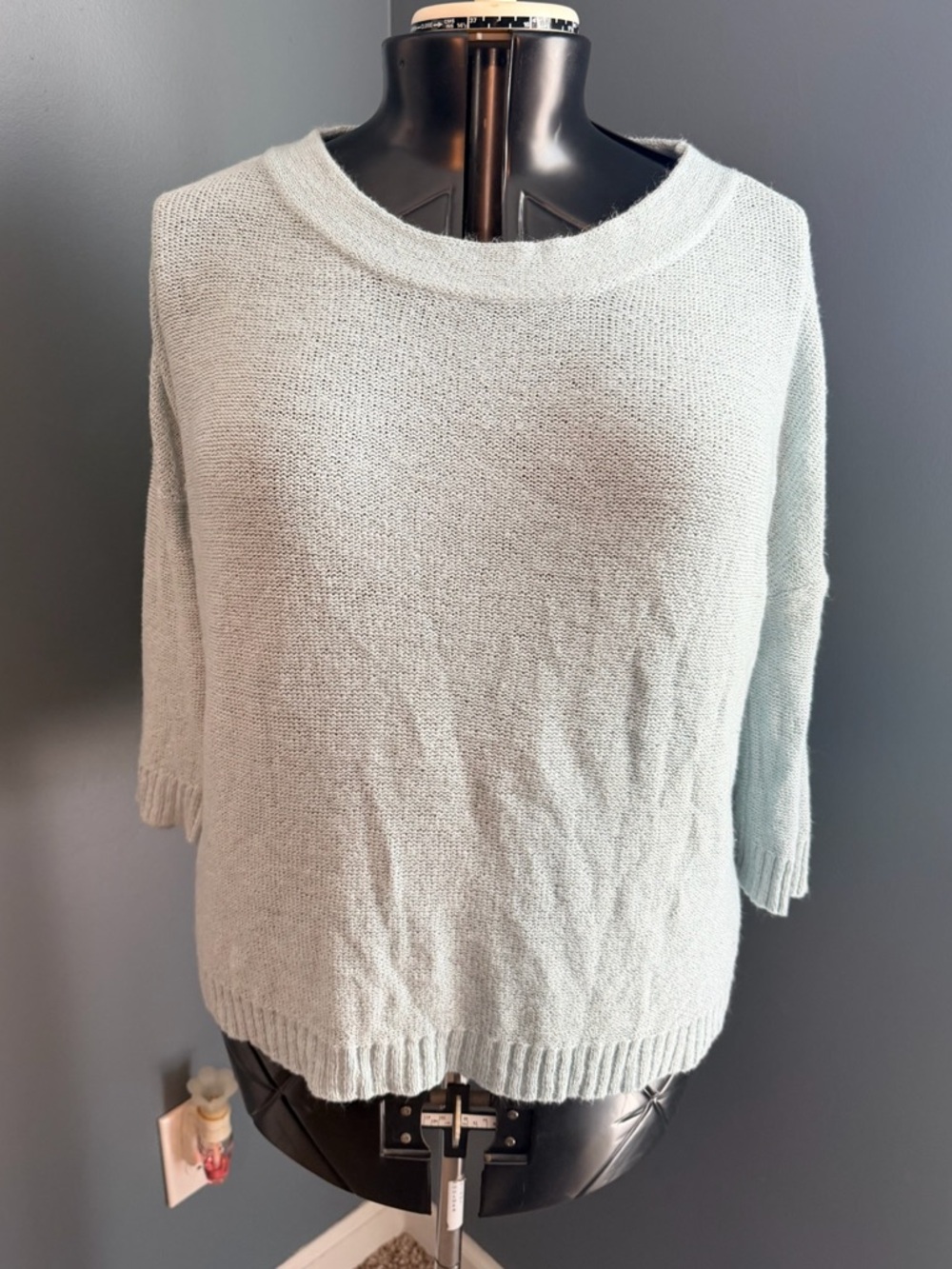 Light Blue Crewneck Women's Sweater